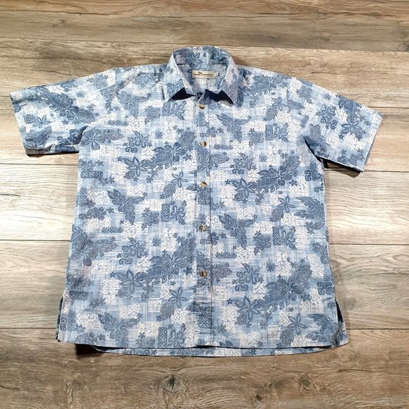 Two Paddles Other - Two Paddles Men Short Short Sleeve Hawaiian Vacation Blue Beach Boho Casual